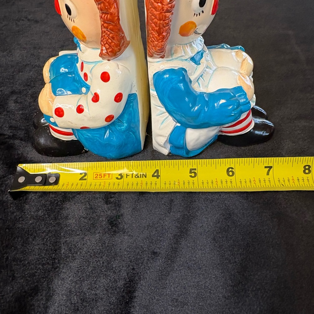 Vintage Raggedy Ann and Andy Bookends - Picture 8 of 8